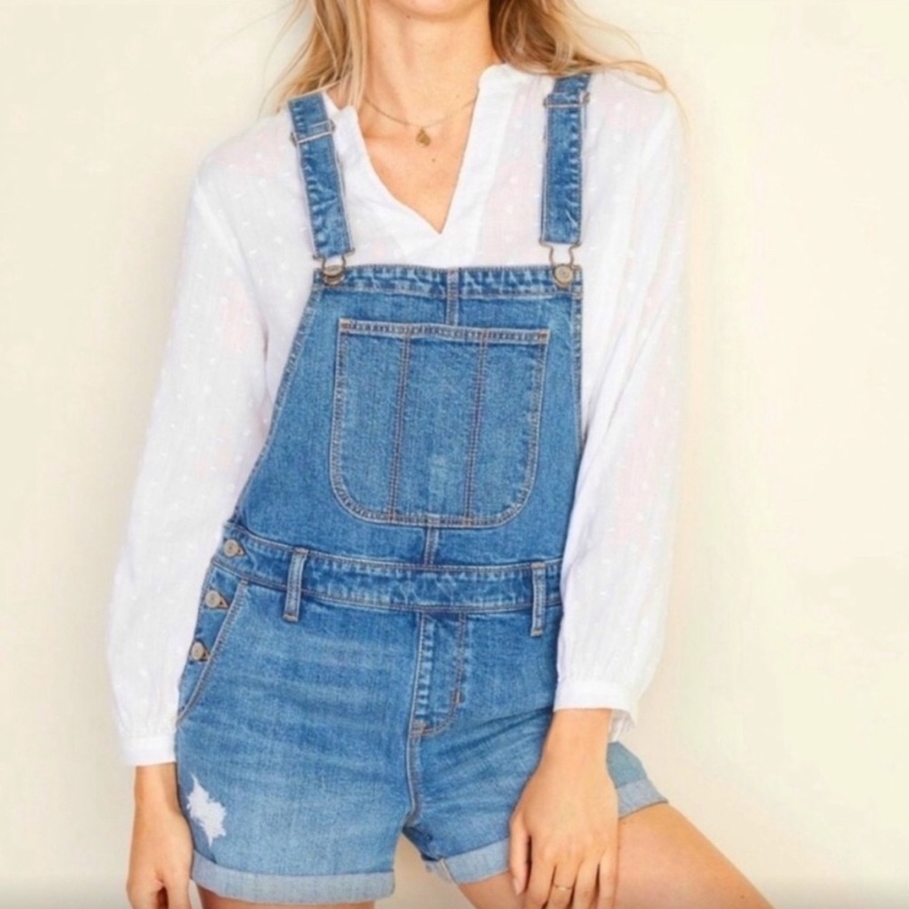 Old Navy Denim Jean Shorts Overalls